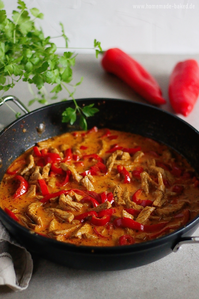 Paprika Gyros Geschnetzeltes mit Reis | Schnell und einfach