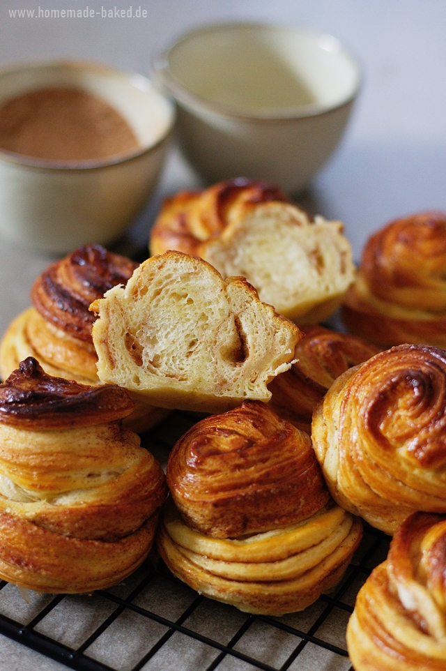 schnelle zimt cruffins mit croissant teig