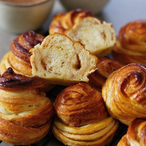 schnelle zimt cruffins aus croissant teig