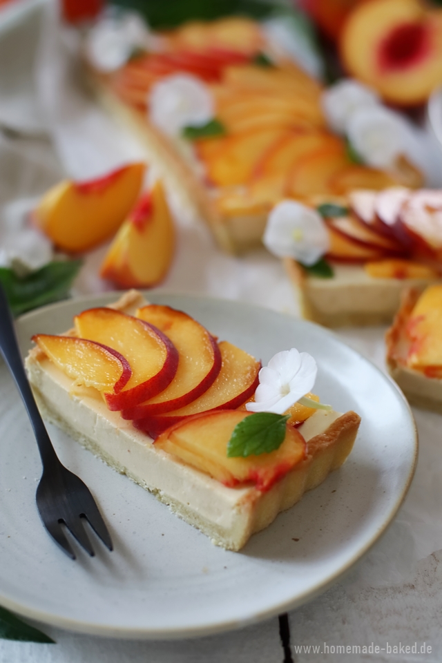 pfirsich panna cotta tarte