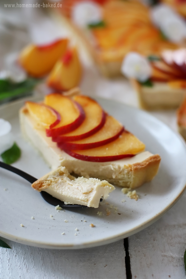 pfirsich panna cotta tarte