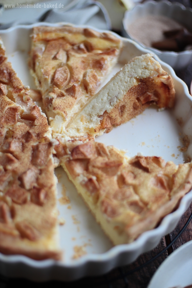 Blätterteig Apfeltarte mit Quark | schnell und einfach