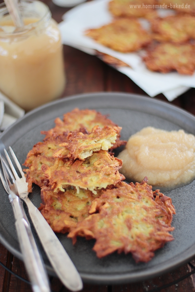 Kartoffelpuffer mit Apfelmus wie von Oma
