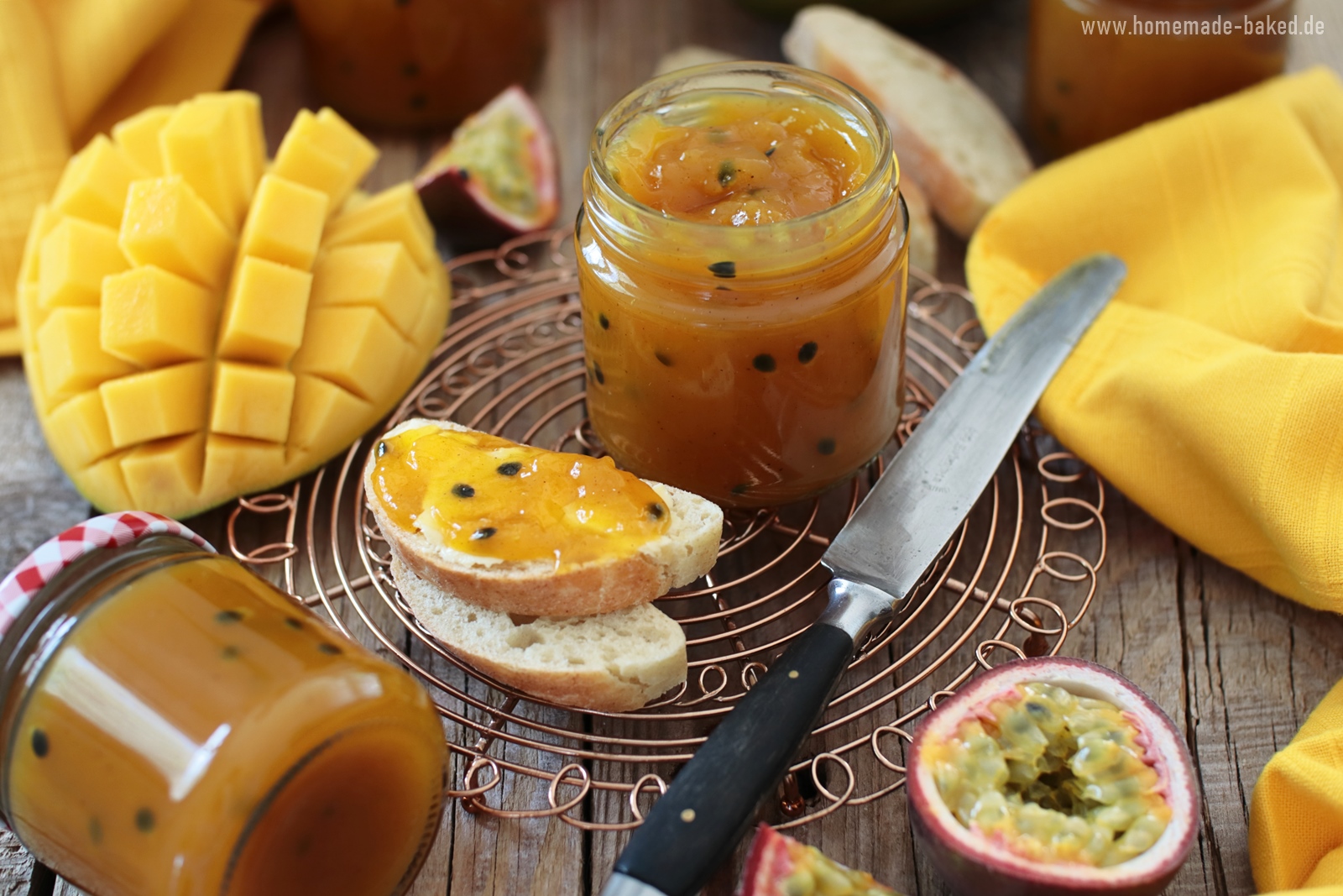 Sommer im Glas: Solero-Marmelade mit Mango und Maracuja - mit und ohne ...