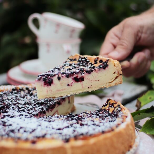 Holunderbeeren Käsekuchen mit und ohne Thermomix Holunderbeeren Käsekuchen mit und ohne Thermomix