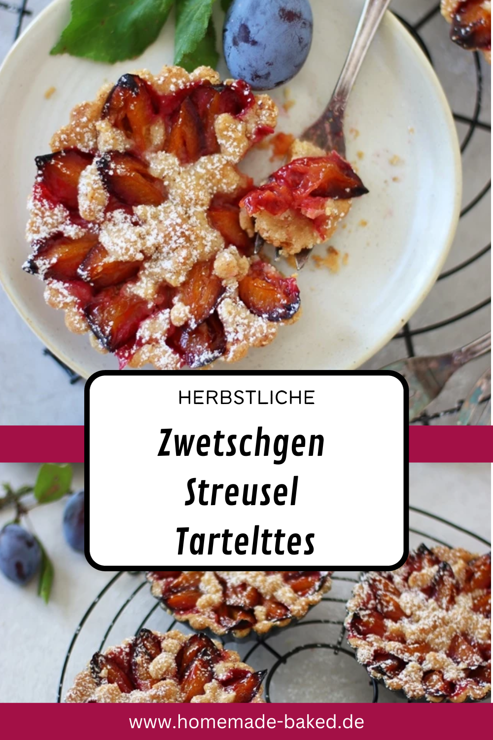 Zwetschgen streusel tartelettes eine einfache und knusprige herbstleckerei