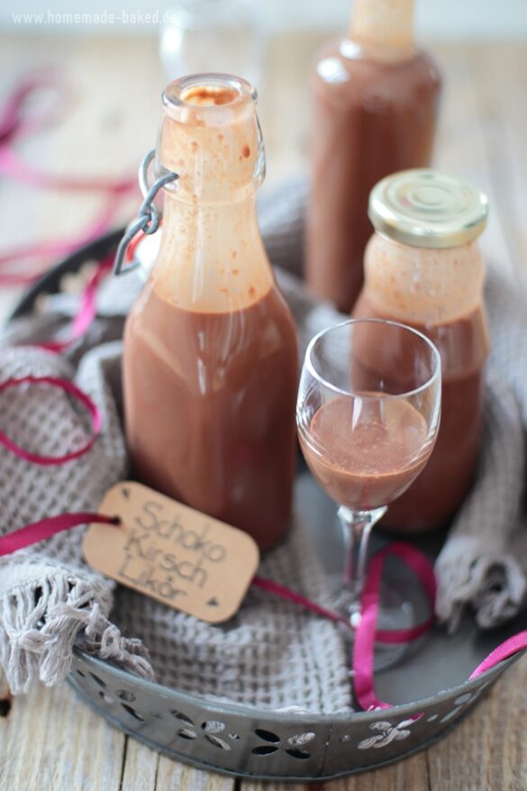 Mon Chéri Likör ohne Mon Chéri: Schoko-Kirsch-Likör mit und ohne Thermomix