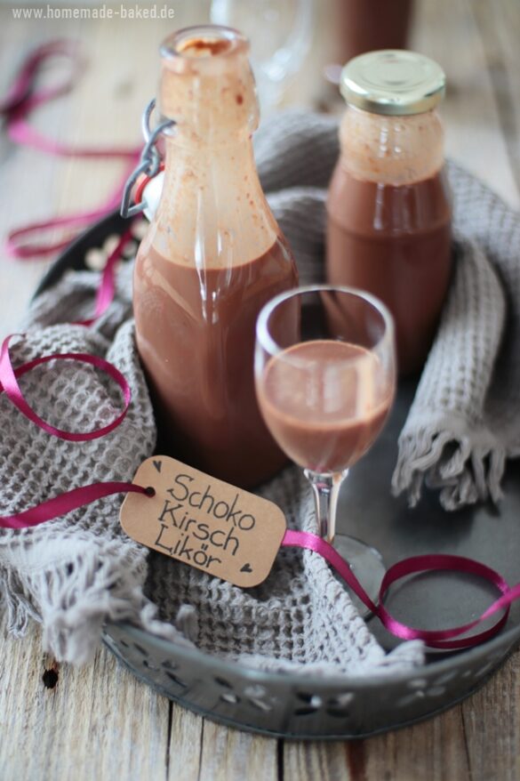 Mon Chéri Likör ohne Mon Chéri: Schoko-Kirsch-Likör mit und ohne Thermomix