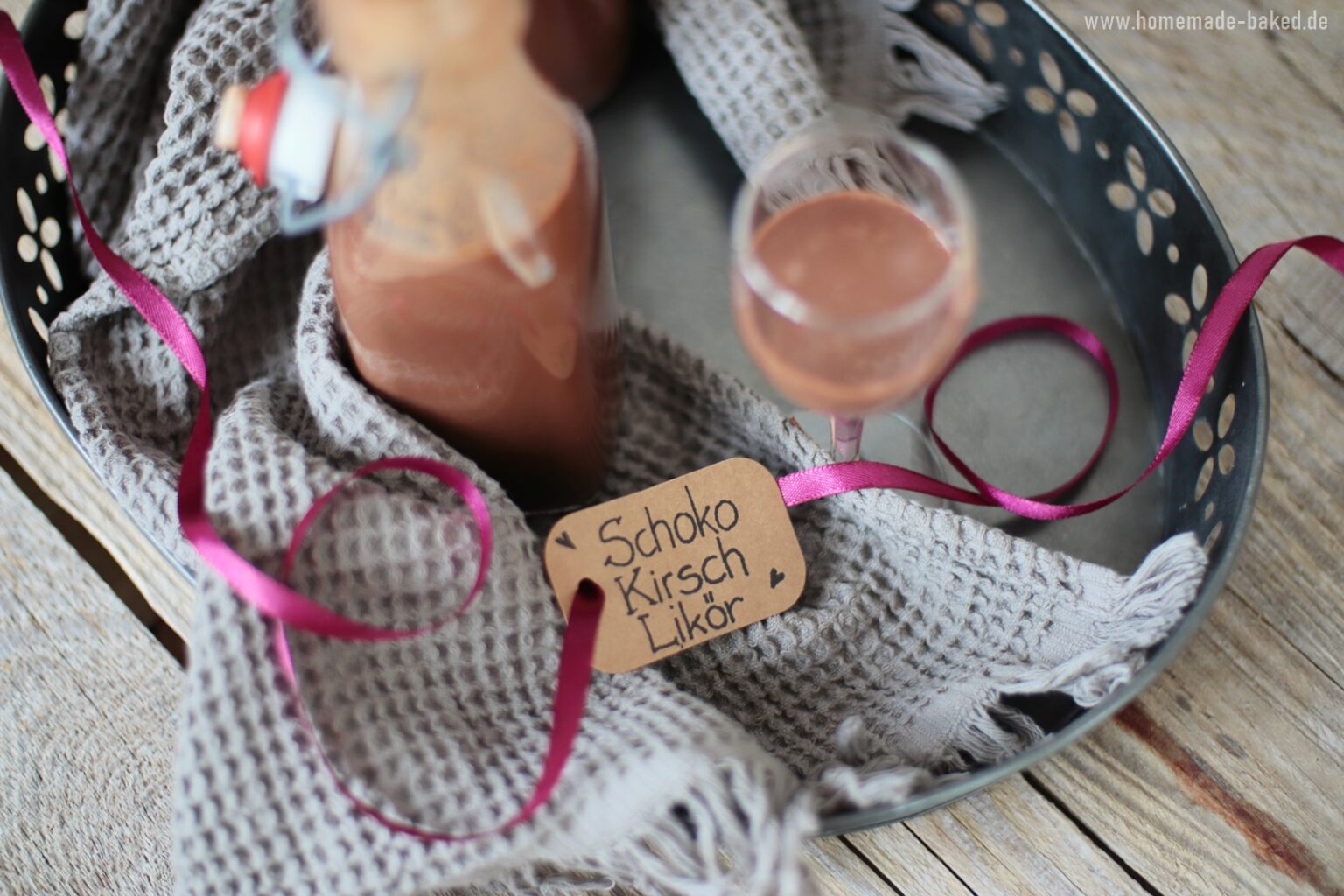 Mon Chéri Likör ohne Mon Chéri: Schoko-Kirsch-Likör mit und ohne Thermomix