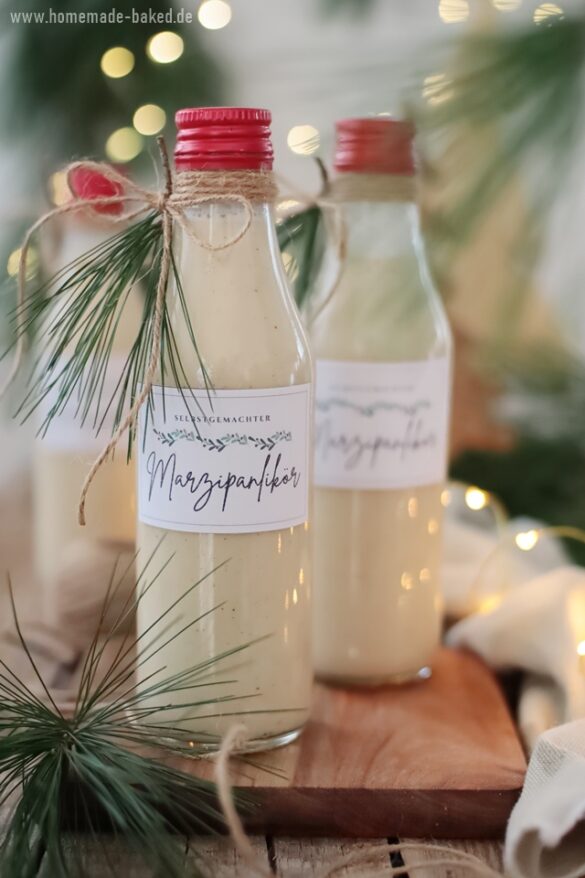 Marzipanlikör mit Amaretto und Rum (mit und ohne Thermomix): mit gratis ... Marzipanlikör mit Amaretto und Rum (mit und ohne Thermomix): mit gratis ...