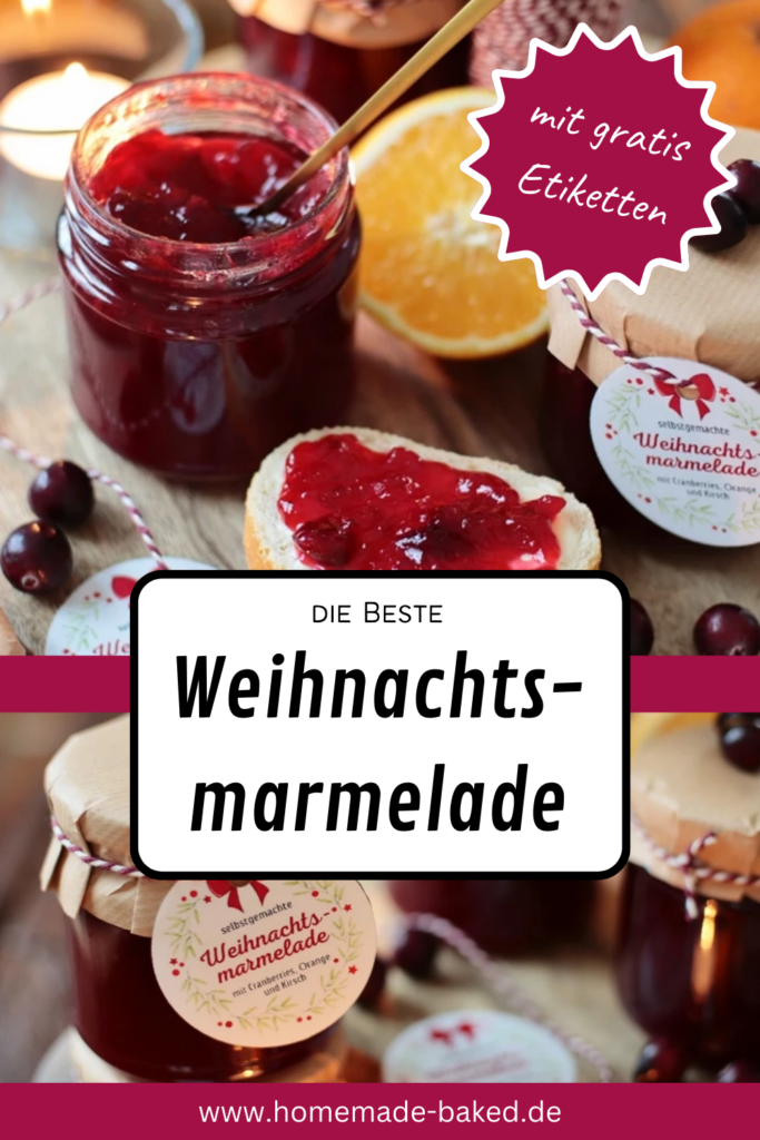 die beste rote weihnachtsmarmelade