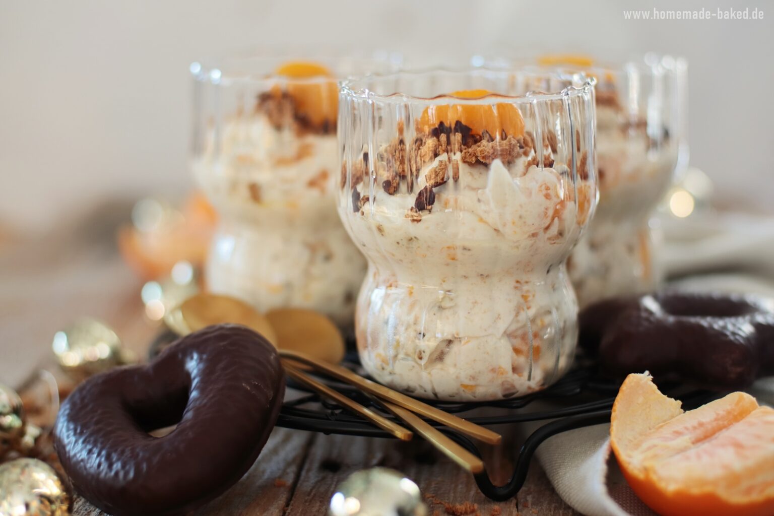 Lebkuchen-Mandarinen-Dessert: einfaches und schnelles Dessert zu ...