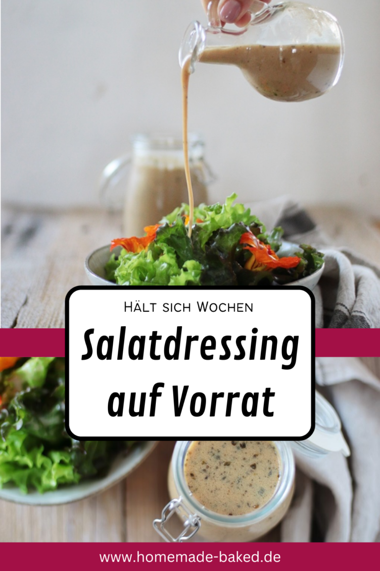 Einfaches Salatdressing auf Vorrat | Mit Joghurt, Senf und Honig