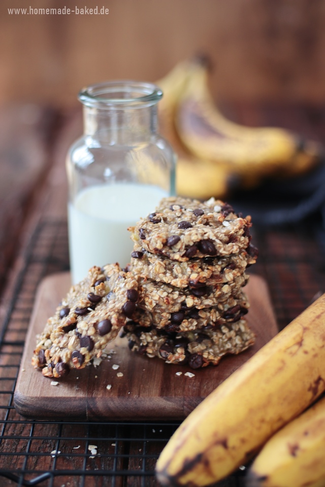 bananen schoko cookies aus nur 3 Zutaten