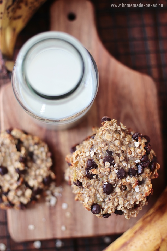 bananen schoko cookies aus nur 3 Zutaten