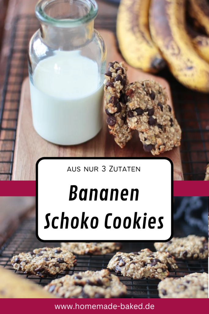 bananen schoko cookies aus nur 3 Zutaten