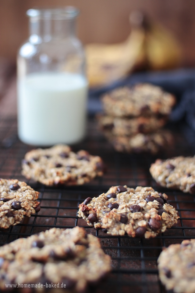 bananen schoko cookies aus nur 3 Zutaten