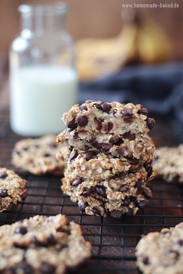 bananen schoko cookies aus nur 3 Zutaten