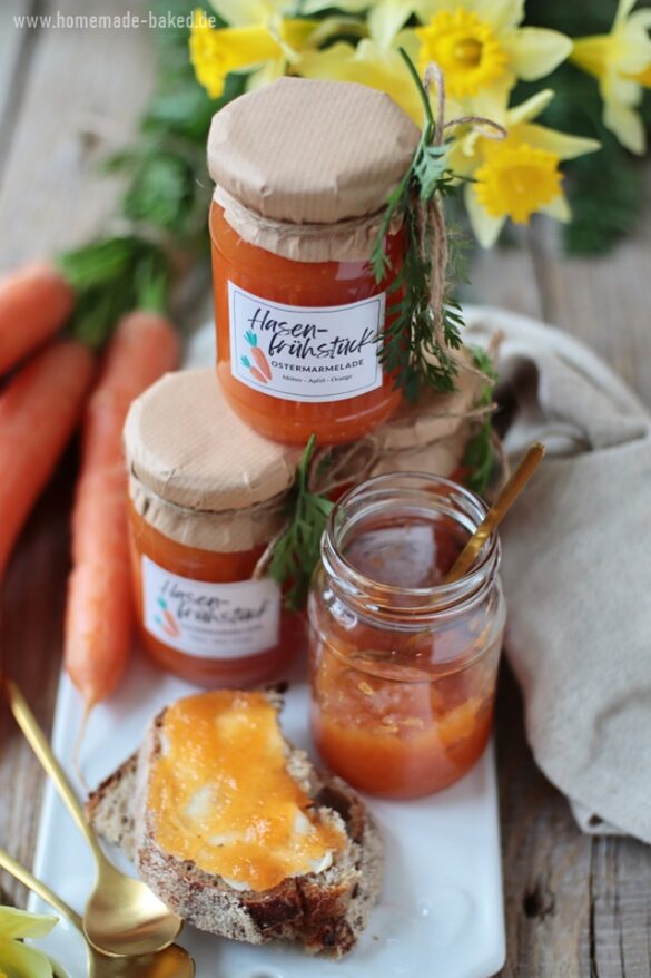 Hasenfrühstück aus dem Thermomix: Eine Ostermarmelade mit Möhre, Apfel ...