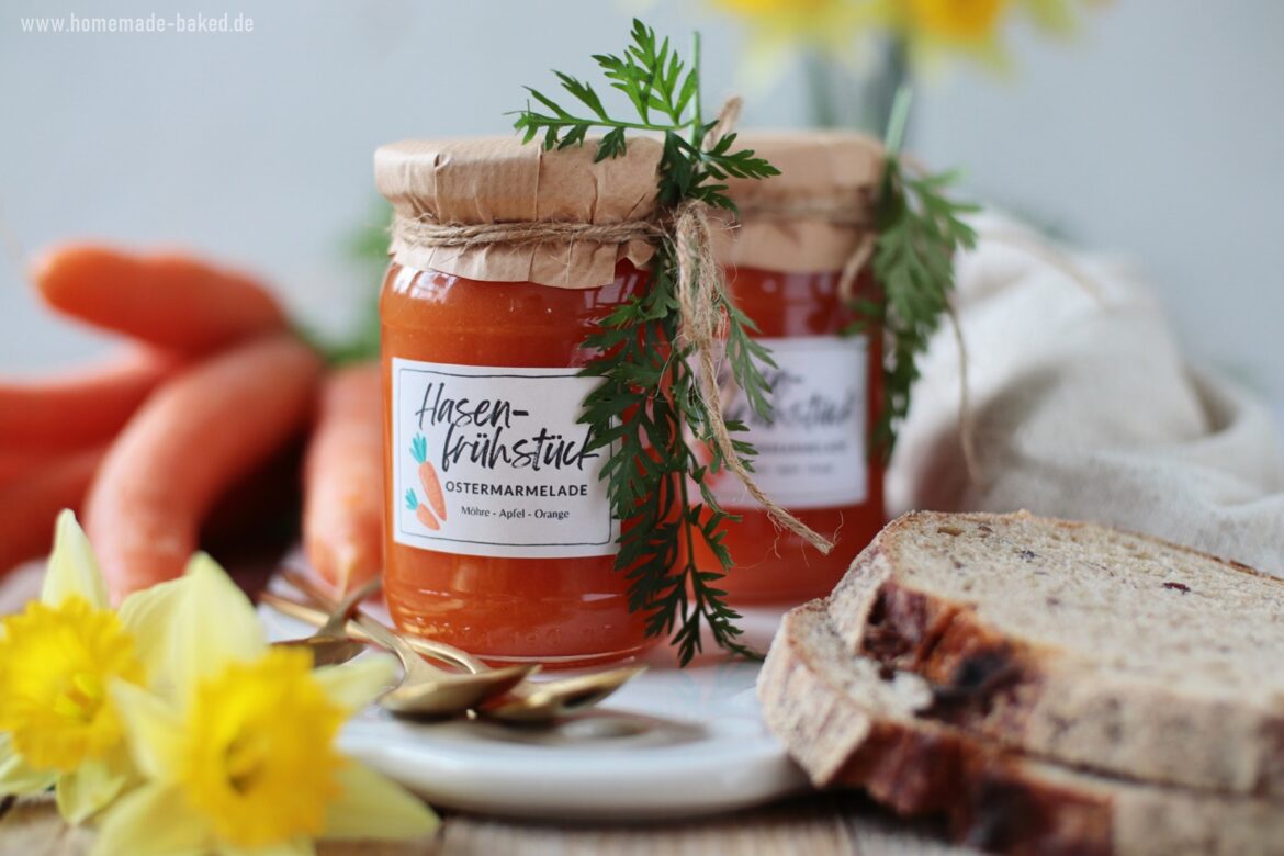 Hasenfrühstück aus dem Thermomix: Eine Ostermarmelade mit Möhre, Apfel ...
