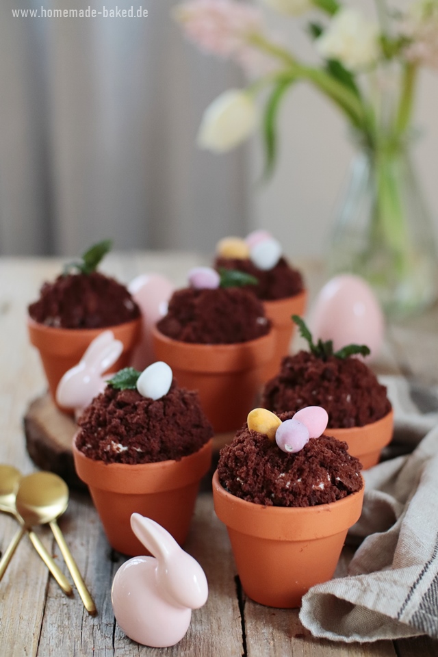 Maulwurf-Muffins im Topf mit Bananen und Erdbeeren: Rezept mit und ohne ...