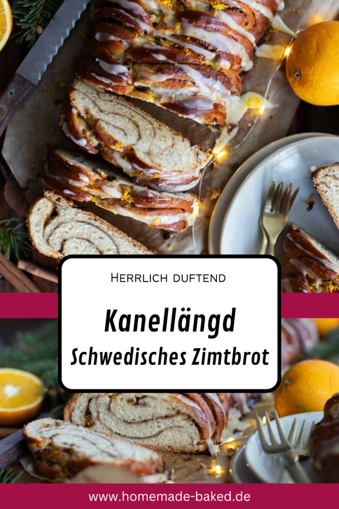 kanellängd: schwedisches zimtbrot mit orangenguss