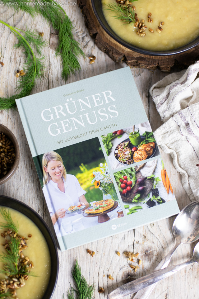 Kohlrabisuppe mit gerösteten Sonnenblumenkernen - aus dem Buch "Grüner Genuss"
