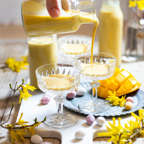 Mango Eierlikör: Exotisch fruchtiges Eierlikörrezept - mit und ohne Thermomix