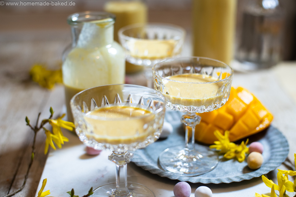 Mango Eierlikör: Exotisch fruchtiges Eierlikörrezept - mit und ohne Thermomix