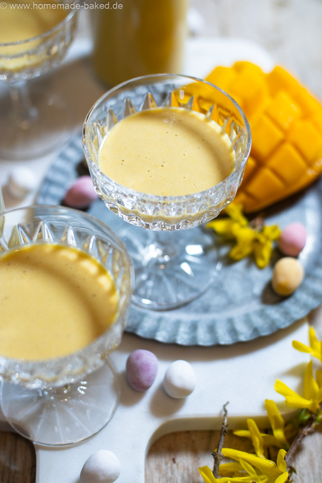 Mango Eierlikör: Exotisch fruchtiges Eierlikörrezept - mit und ohne Thermomix