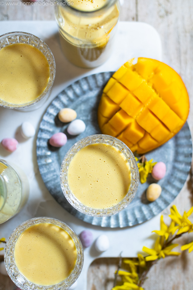 Mango Eierlikör: Exotisch fruchtiges Eierlikörrezept - mit und ohne Thermomix