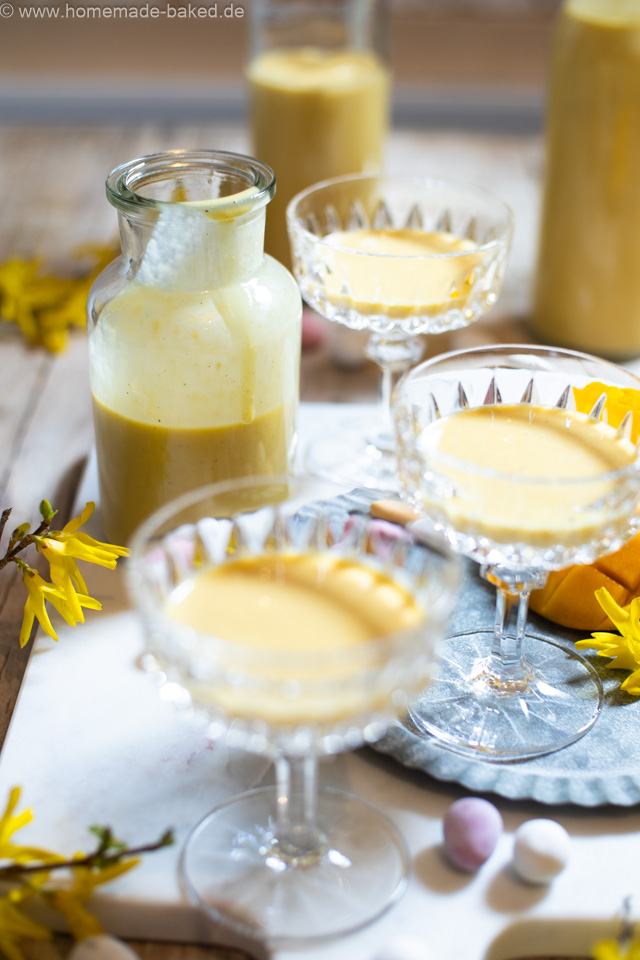 Mango Eierlikör: Exotisch fruchtiges Eierlikörrezept - mit und ohne Thermomix