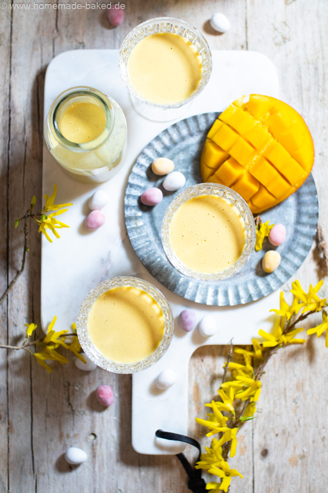 Mango Eierlikör: Exotisch fruchtiges Eierlikörrezept - mit und ohne Thermomix
