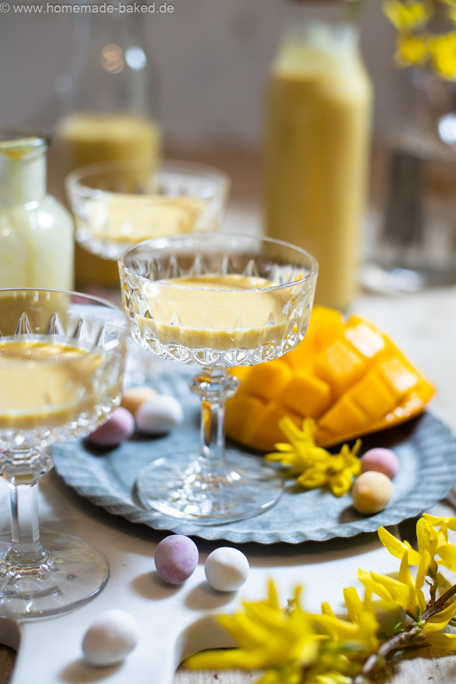 Mango Eierlikör: Exotisch fruchtiges Eierlikörrezept - mit und ohne Thermomix