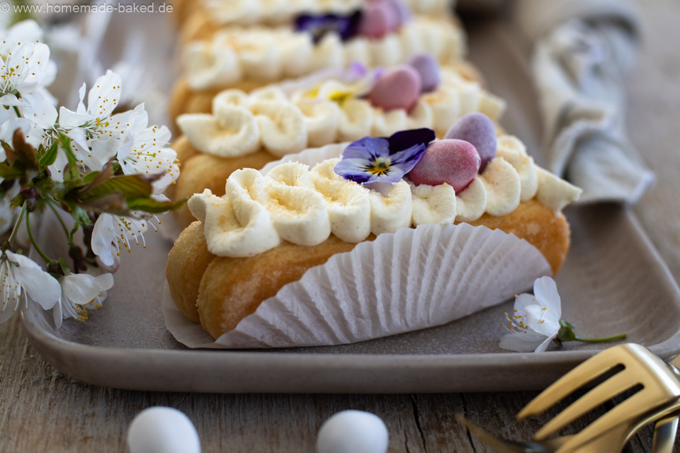 No Bake Ostertörtchen in 30 Minuten – Einfaches Dessert mit Löffelbiskuit & Mascarpone-Quark-Creme