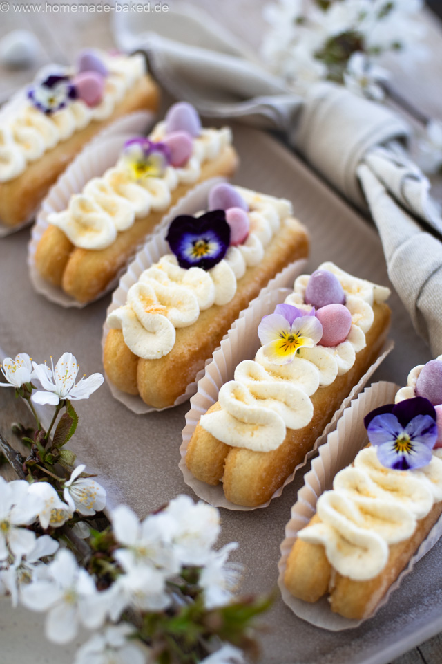 No Bake Ostertörtchen in 30 Minuten – Einfaches Dessert mit Löffelbiskuit & Mascarpone-Quark-Creme
