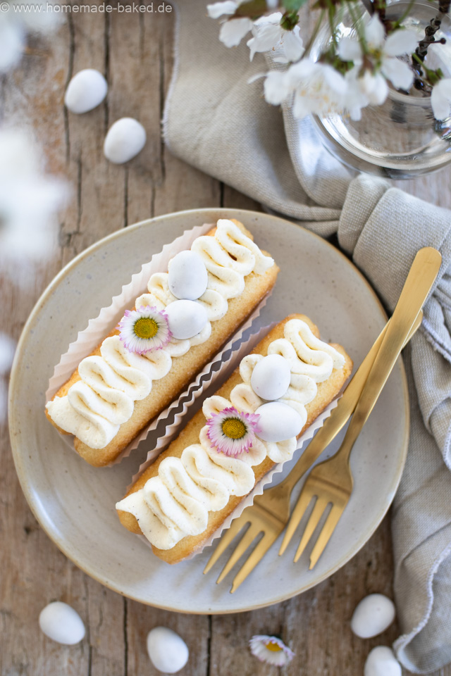 No Bake Ostertörtchen in 30 Minuten – Einfaches Dessert mit Löffelbiskuit & Mascarpone-Quark-Creme