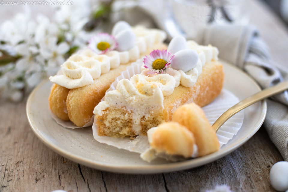 No Bake Ostertörtchen in 30 Minuten – Einfaches Dessert mit Löffelbiskuit & Mascarpone-Quark-Creme