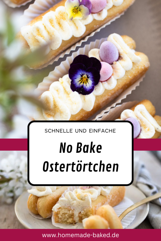 No Bake Ostertörtchen in 30 Minuten – Einfaches Dessert mit Löffelbiskuit & Mascarpone-Quark-Creme