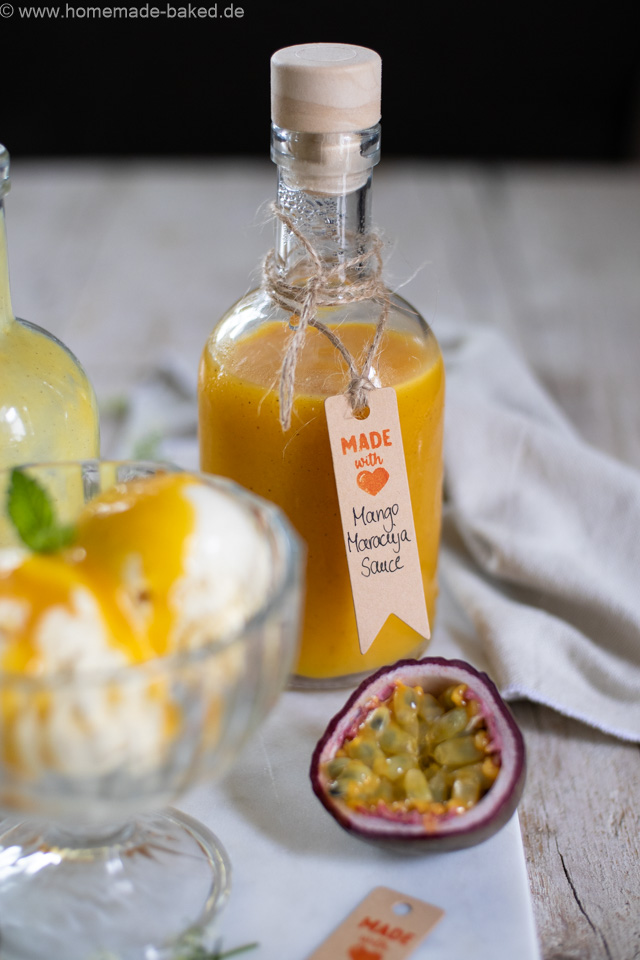 Mango-Maracuja-Sauce & knackige Schoko-Glasur – Eis-Saucen einfach selber machen