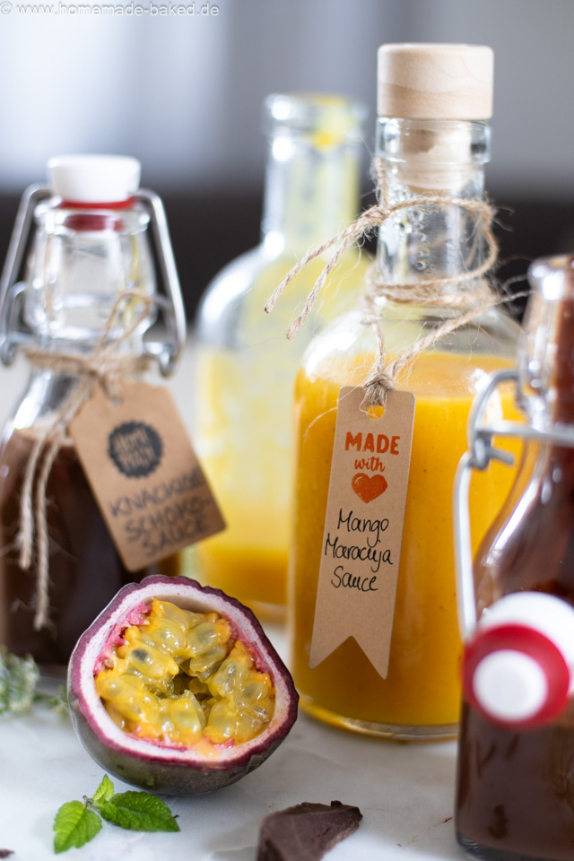 Mango-Maracuja-Sauce & knackige Schoko-Glasur – Eis-Saucen einfach selber machen