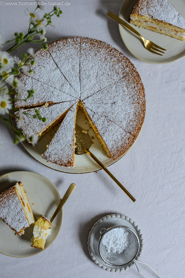Einfache Käsesahnetorte ohne Gelatine mit Mandarinen: Fruchtig, cremig & einfach lecker