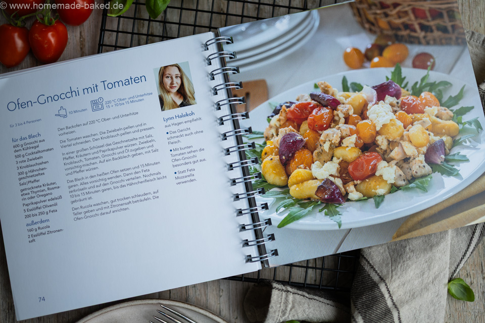 Ofen-Gnocchi mit Tomaten und Hänchen - One-Pan Gericht für die ganze Familie