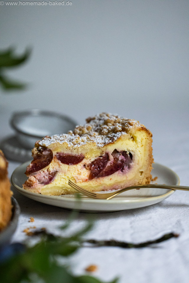 Bester Zwetschgen-Streusel-Käsekuchen - fruchtig, cremig und knusprig