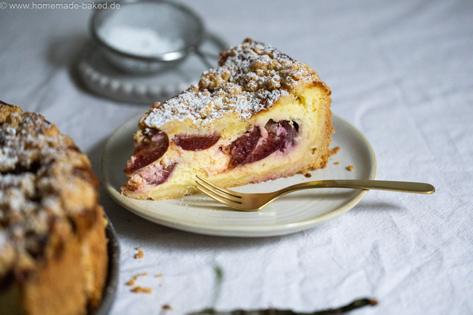 Bester Zwetschgen-Streusel-Käsekuchen - fruchtig, cremig und knusprig