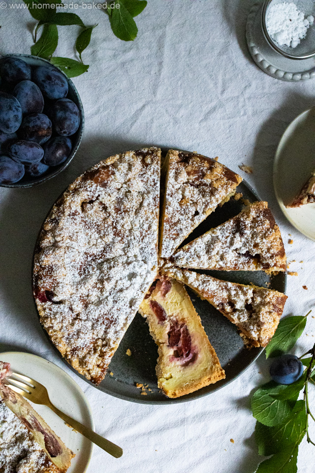 Bester Zwetschgen-Streusel-Käsekuchen - fruchtig, cremig und knusprig
