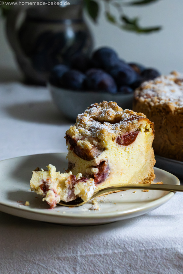 Bester Zwetschgen-Streusel-Käsekuchen - fruchtig, cremig und knusprig