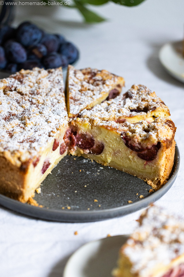 Bester Zwetschgen-Streusel-Käsekuchen - fruchtig, cremig und knusprig