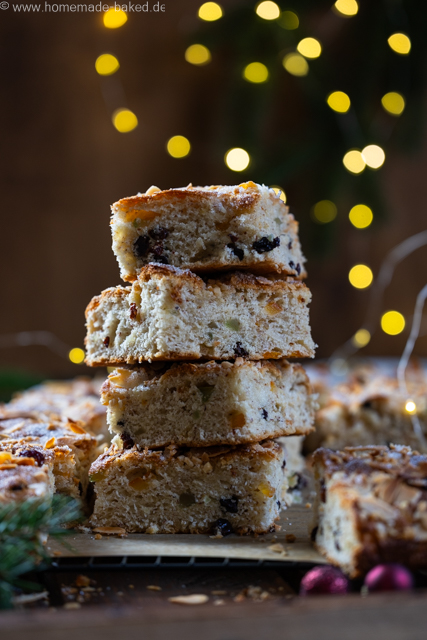 Butterstollen-Kuchen vom Blech – Saftig, aromatisch & perfekt für die Adventszeit