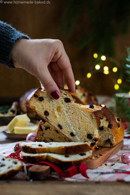 Julebrød oder Julekaka – Norwegisches Weihnachtsbrot mit Rosinen & Kardamom
